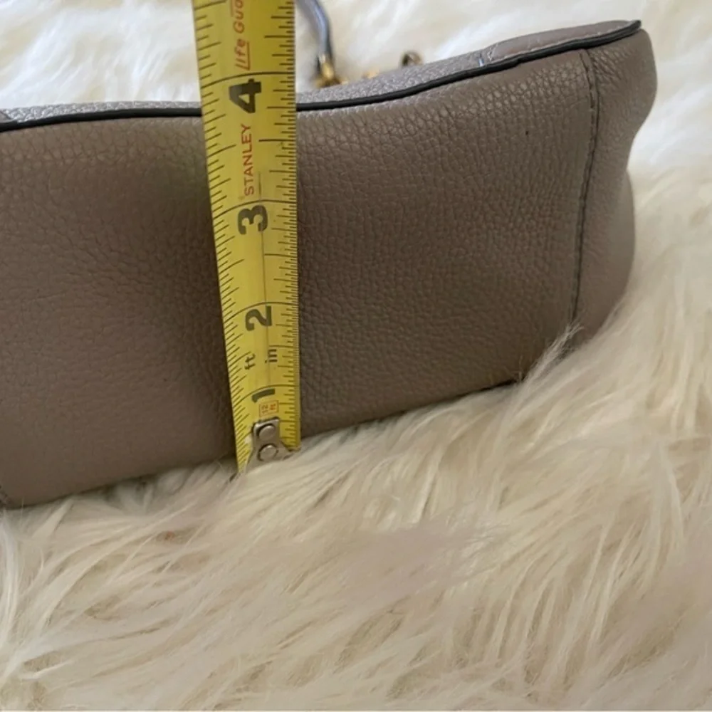 Tory‎ Burch EUC Frances Leather Mini Crossbod/shoulder Bag french Grey